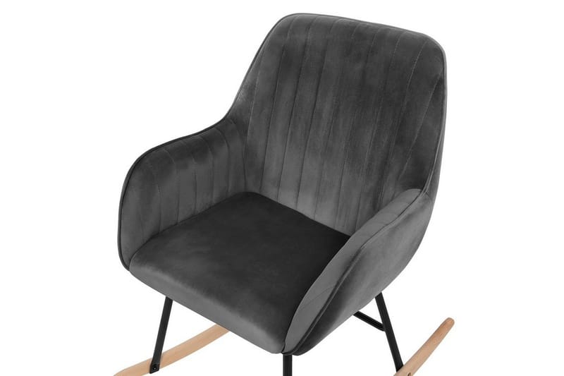 Anrew Gungstol Sammet - Grå - Möbler - Stolar & fåtöljer - Gungstol