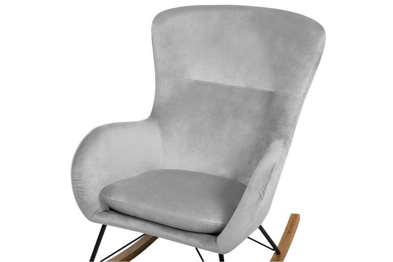 Freeburger Gungstol Sammet - Grå - Möbler - Stolar & fåtöljer - Gungstol