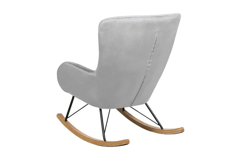 Freeburger Gungstol Sammet - Grå - Möbler - Stolar & fåtöljer - Gungstol