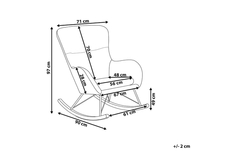Freeburger Gungstol Sammet - Grön - Möbler - Stolar & fåtöljer - Gungstol