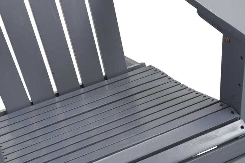 Gungstol för trädgården trä grå - Grå - Möbler - Stolar & fåtöljer - Gungstol