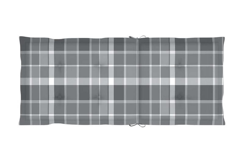 Gungstol med dynor massivt akaciaträ - Grå - Möbler - Stolar & fåtöljer - Gungstol