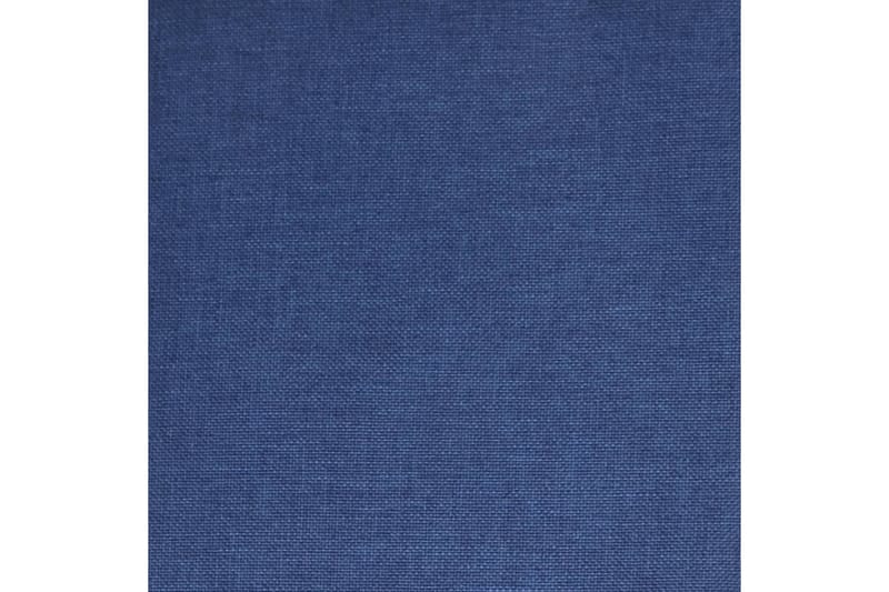 Gungstol med fotpall blå tyg - Blå - Gungstol