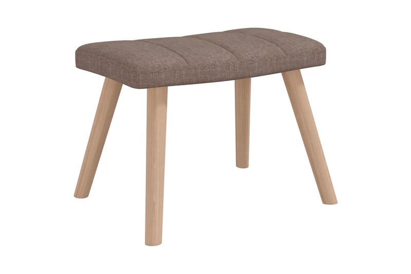 Gungstol med fotpall taupe tyg - Taupe - Möbler - Stolar & fåtöljer - Gungstol