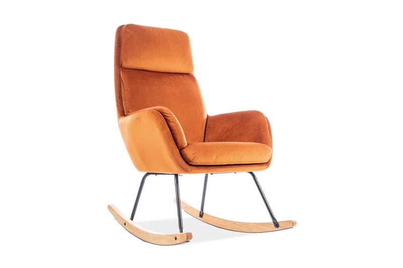 Hoovera Gungstol - Sammet/Orange - Möbler - Stolar & fåtöljer - Gungstol