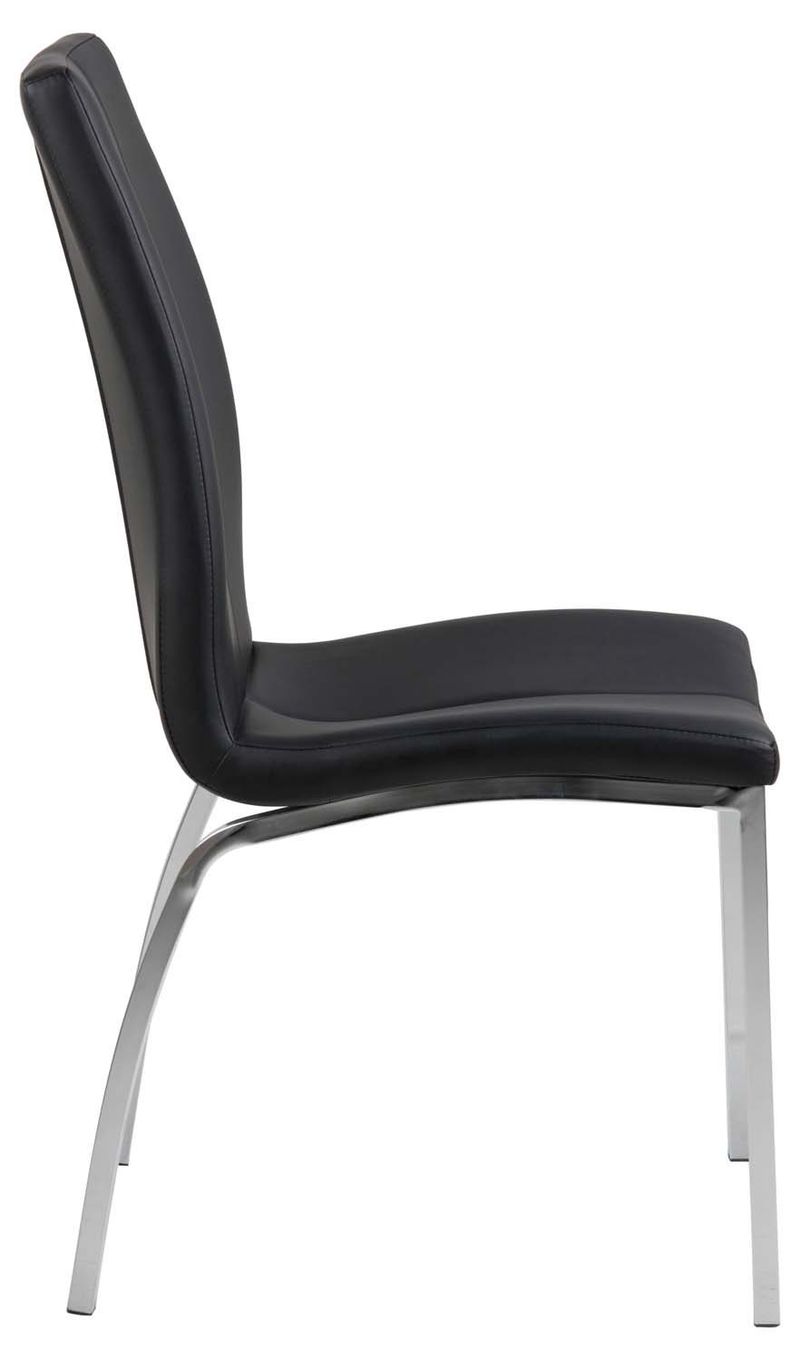 Stol Asama Krom - svart - Möbler - Stolar & fåtöljer - Matstol & köksstol