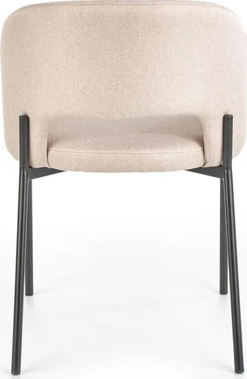Stol beige med svarta ben - Cadeira - Beige/Svart - Möbler - Stolar & fåtöljer - Matstol & köksstol