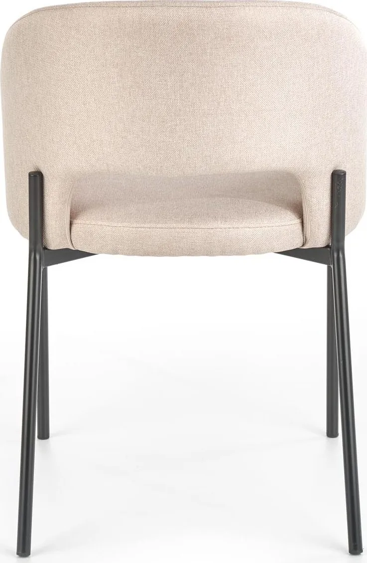 Stol beige med svarta ben - Cadeira - Beige/Svart - Möbler - Stolar & fåtöljer - Matstol & köksstol