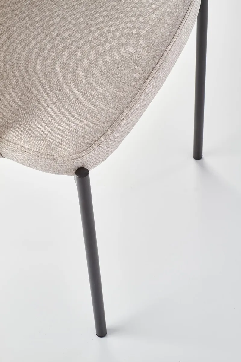 Stol beige med svarta ben - Cadeira - Beige/Svart - Möbler - Stolar & fåtöljer - Matstol & köksstol