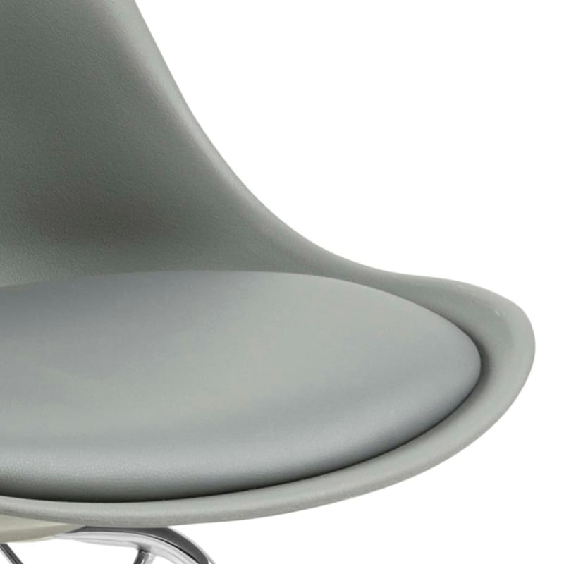 Stol Eris - Grå/Krom - Möbler - Stolar & fåtöljer - Matstol & köksstol