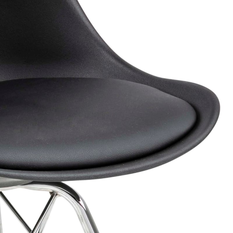 Stol Eris - Svart/Krom - Möbler - Stolar & fåtöljer - Matstol & köksstol