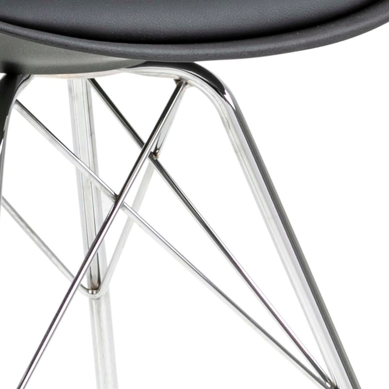 Stol Eris - Svart/Krom - Möbler - Stolar & fåtöljer - Matstol & köksstol
