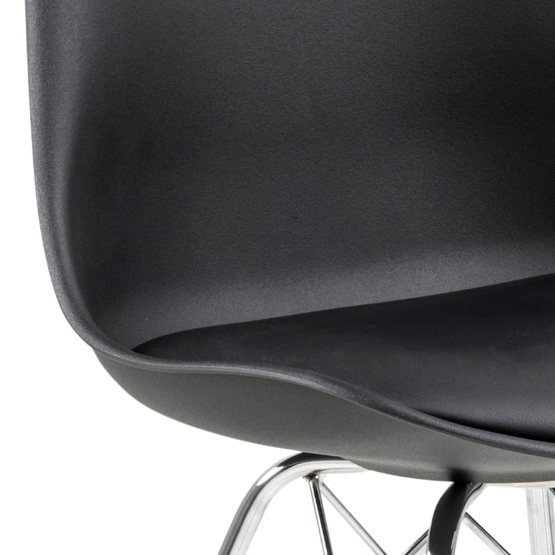 Stol Eris - Svart/Krom - Möbler - Stolar & fåtöljer - Matstol & köksstol