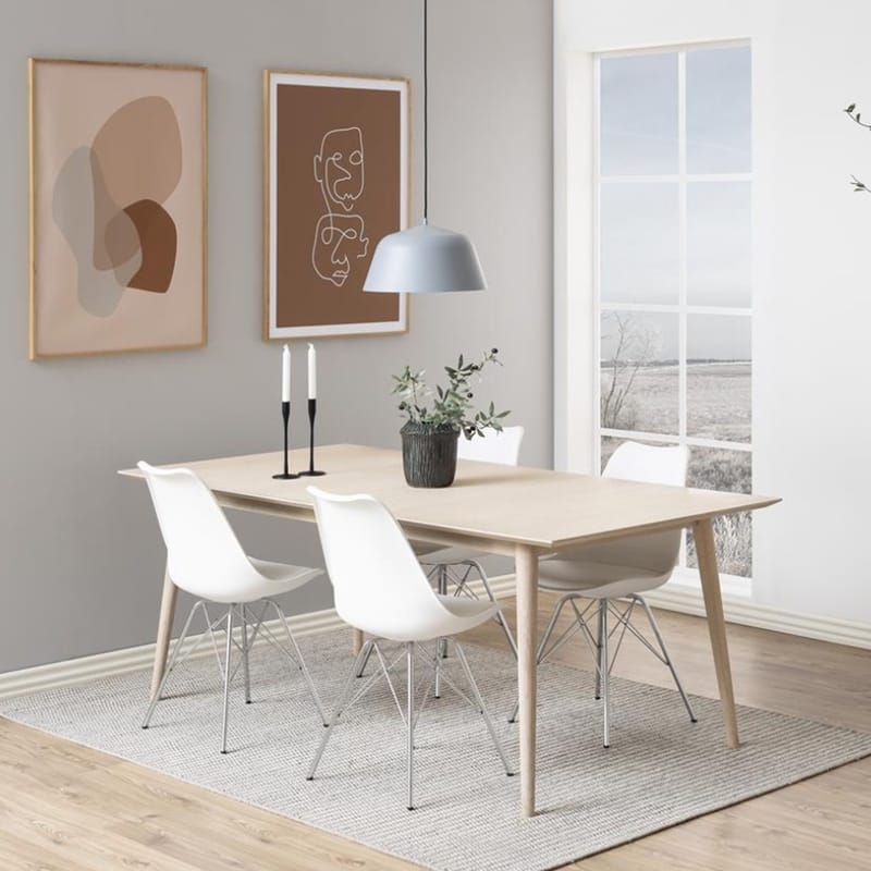 Stol Eris - Vit/Krom - Möbler - Stolar & fåtöljer - Matstol & köksstol