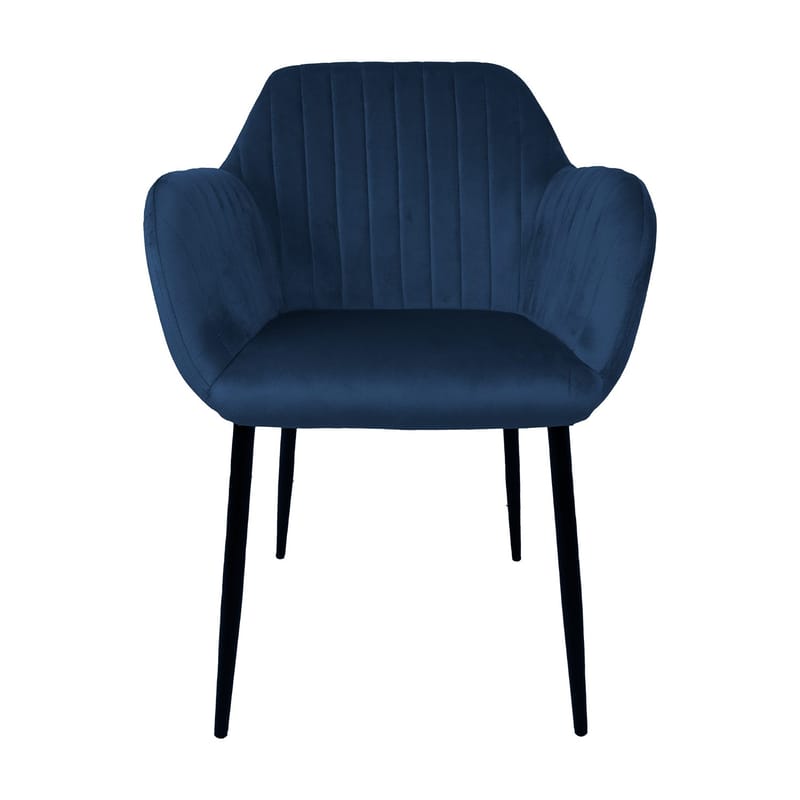 Stol Evelin sammet - Mörkblå - Möbler - Stolar & fåtöljer - Matstol & köksstol