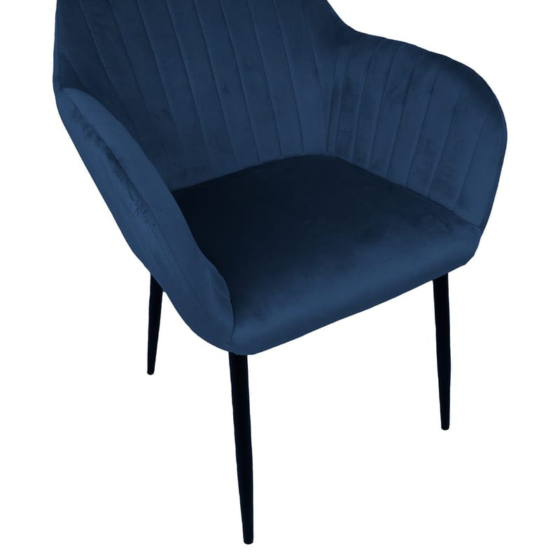 Stol Evelin sammet - Mörkblå - Möbler - Stolar & fåtöljer - Matstol & köksstol