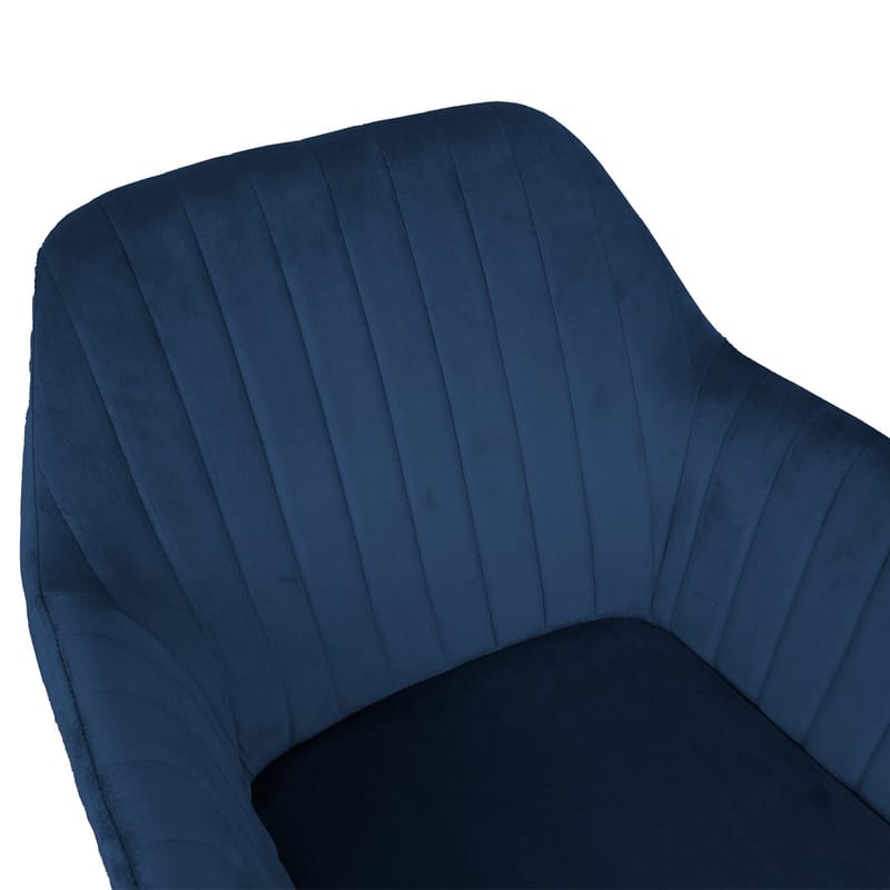Stol Evelin sammet - Mörkblå - Möbler - Stolar & fåtöljer - Matstol & köksstol