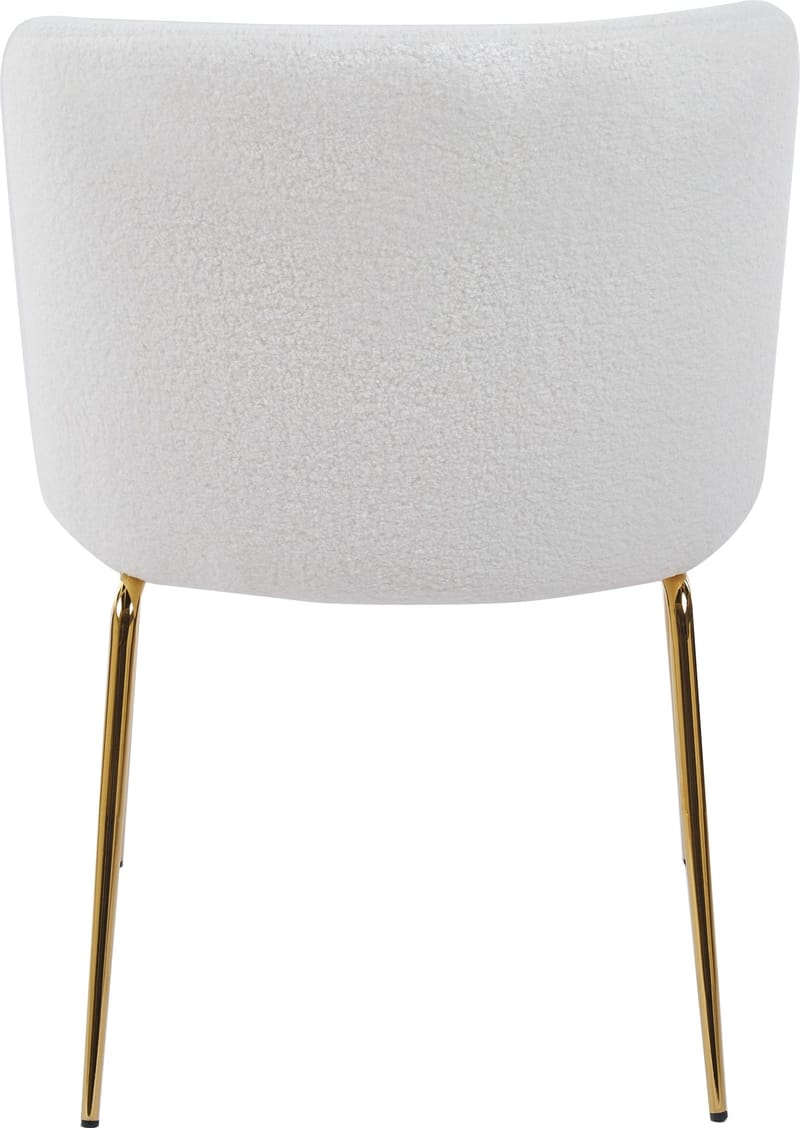 Stol i bouclè med ben i mässing - Cream/mässing - Möbler - Stolar & fåtöljer - Matstol & köksstol