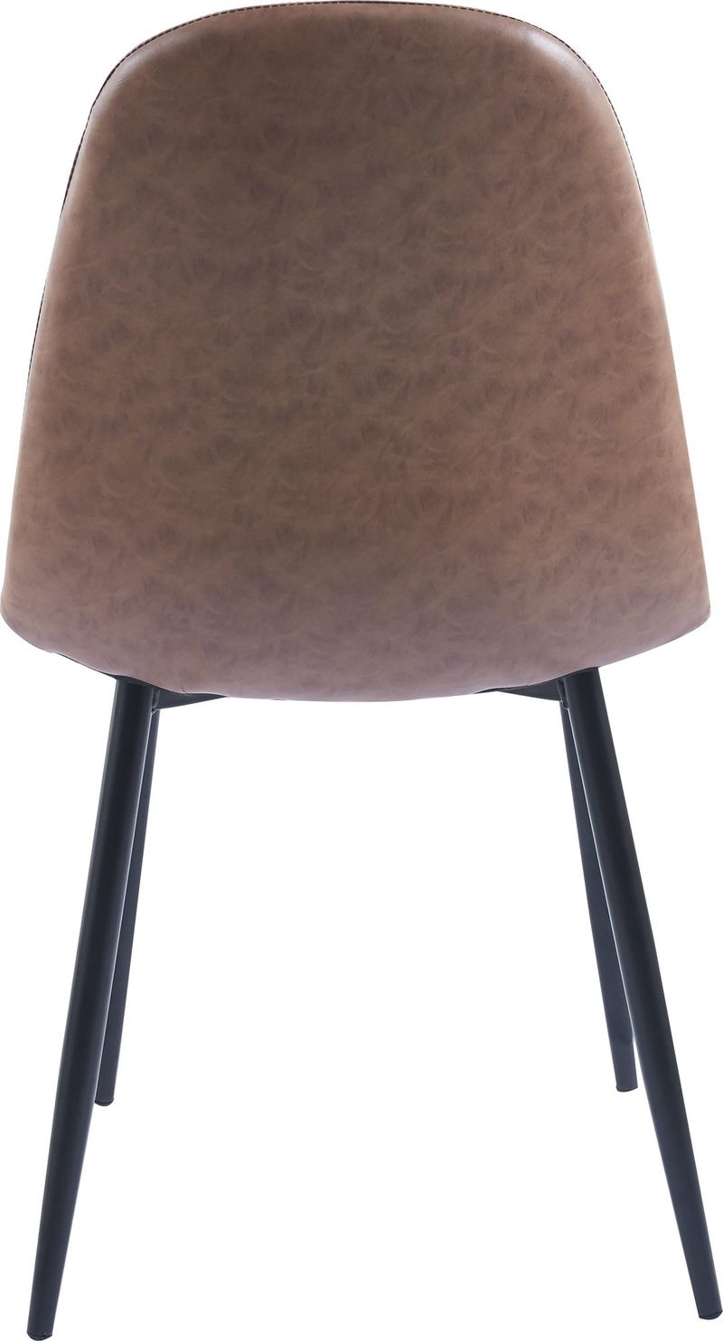 Stol i brunt läderutseende - Vintagebrun - Möbler - Stolar & fåtöljer - Matstol & köksstol