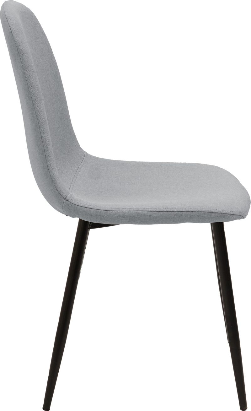 Stol i grått tyg - Carisma - grå - Möbler - Stolar & fåtöljer - Matstol & köksstol
