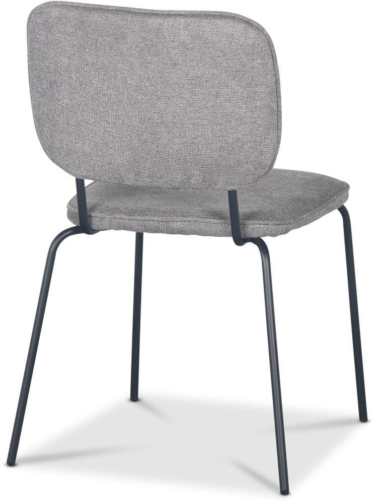 Stol i grått tyg med svarta ben - Grått tyg med svarta ben - Möbler - Stolar & fåtöljer - Matstol & köksstol