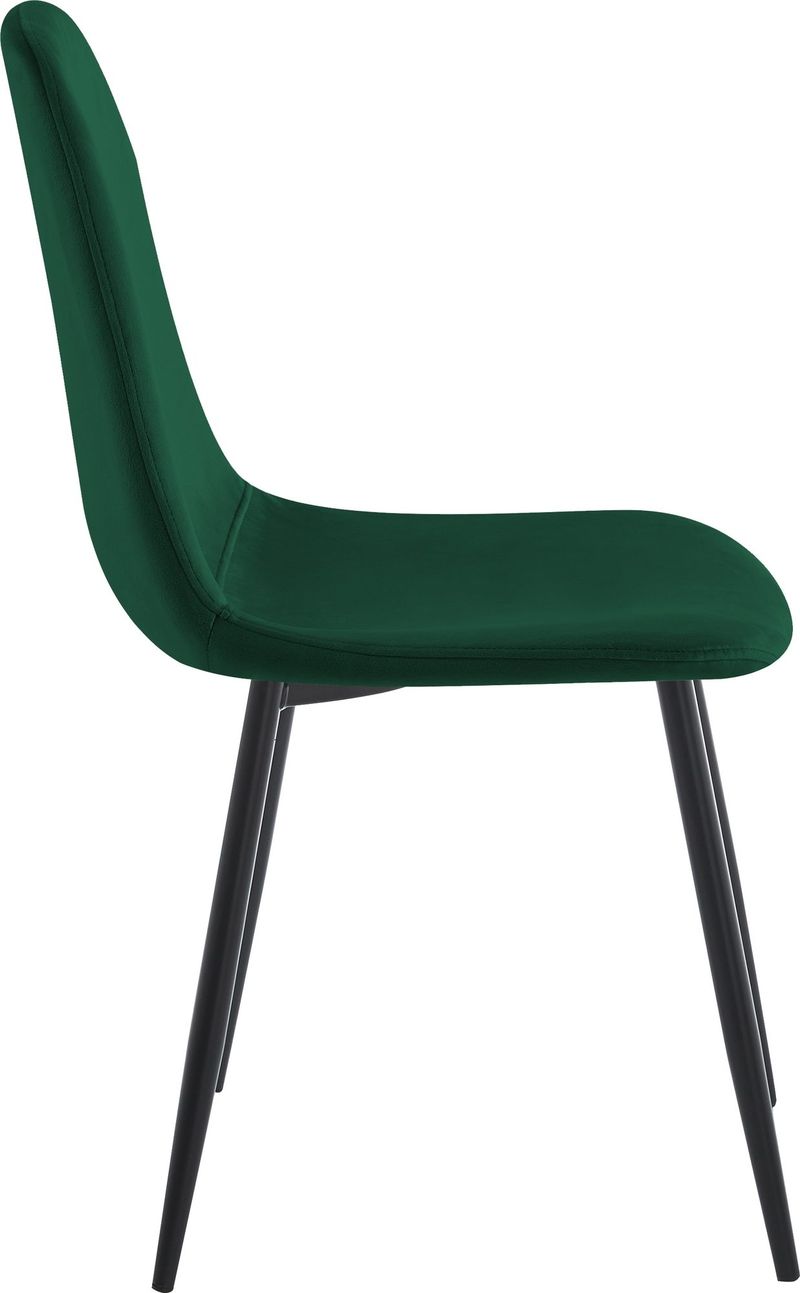 Stol i grön sammet - Carisma - mörkgrön - Möbler - Stolar & fåtöljer - Matstol & köksstol