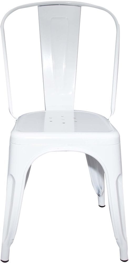 Stol i metall - Vit stapelbar - Vit (Shiny) - Möbler - Stolar & fåtöljer - Matstol & köksstol