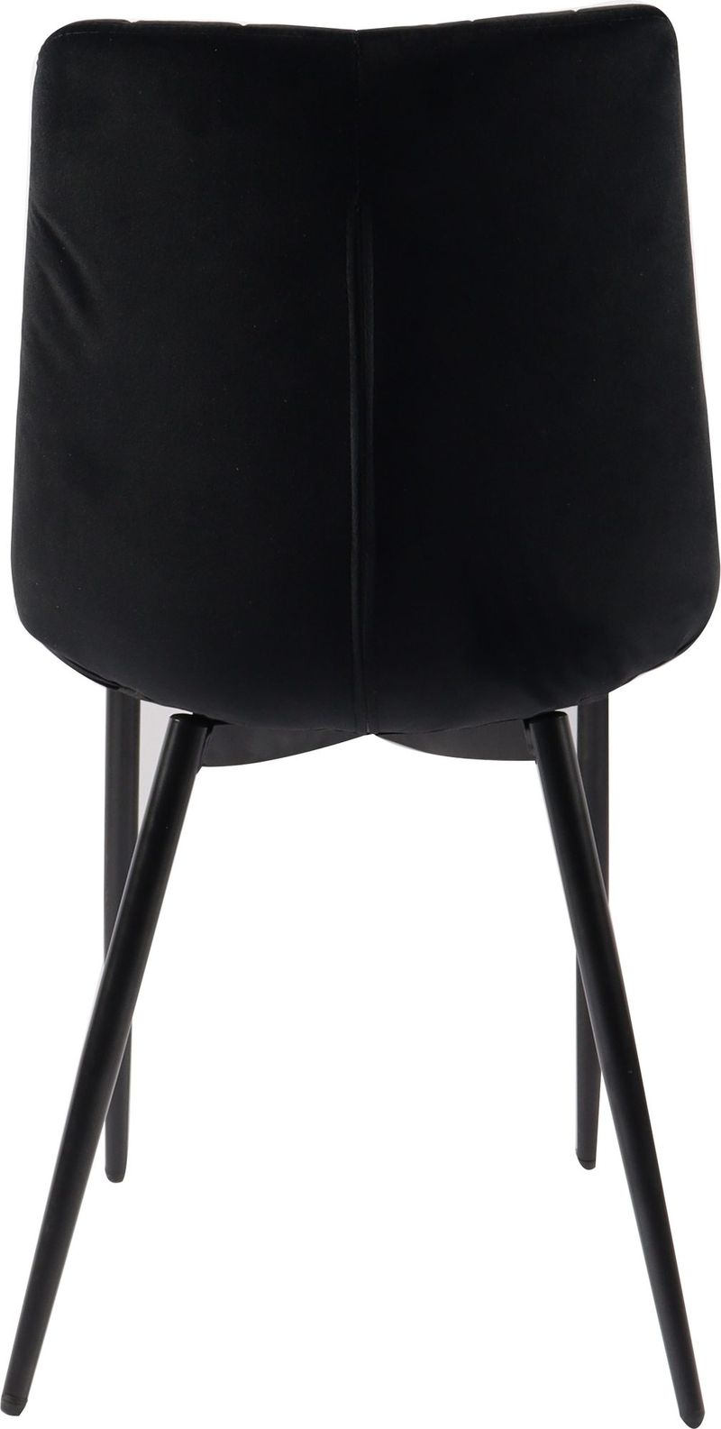 Stol i svart sammet - Kayla - Svart - Möbler - Stolar & fåtöljer - Matstol & köksstol