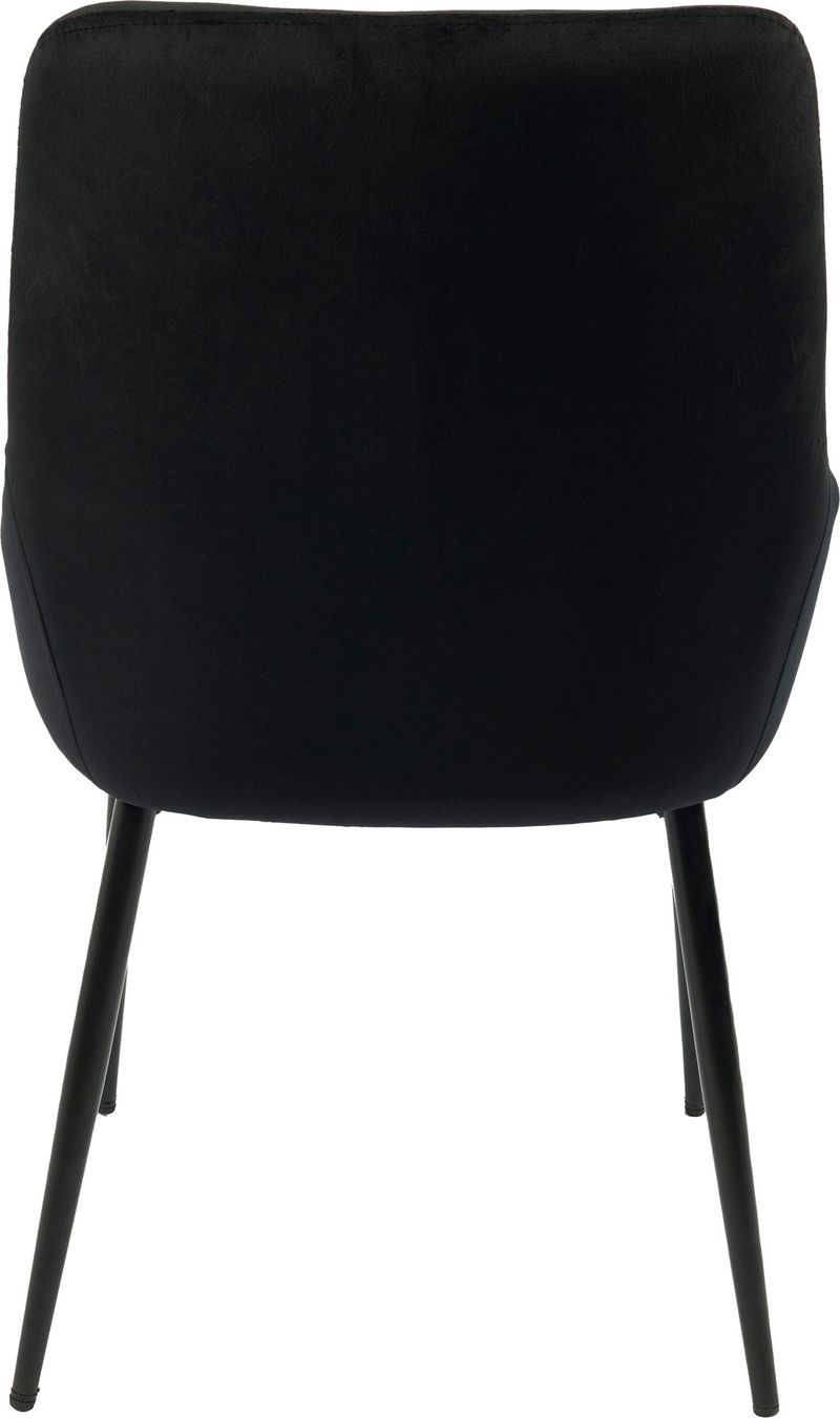 Stol i svart sammet - Theo - Svart - Möbler - Stolar & fåtöljer - Matstol & köksstol