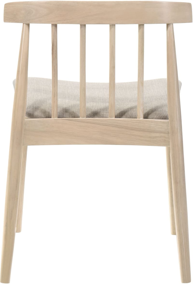 Stol i whitewash med grå sits - Florence - whitewash, ljusgrå - Möbler - Stolar & fåtöljer - Matstol & köksstol