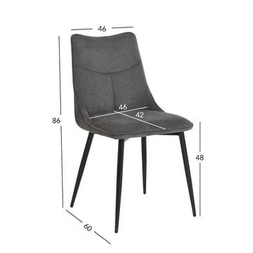 Stol Maia - Grå - Möbler - Stolar & fåtöljer - Matstol & köksstol