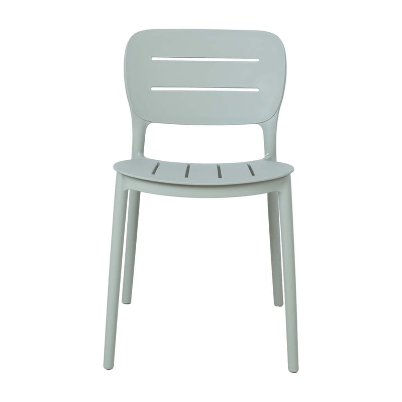 Stol Mango grönaktigt plast 42,5x53,5x79 cm - Grönaktigt grå - Möbler - Stolar & fåtöljer - Matstol & köksstol