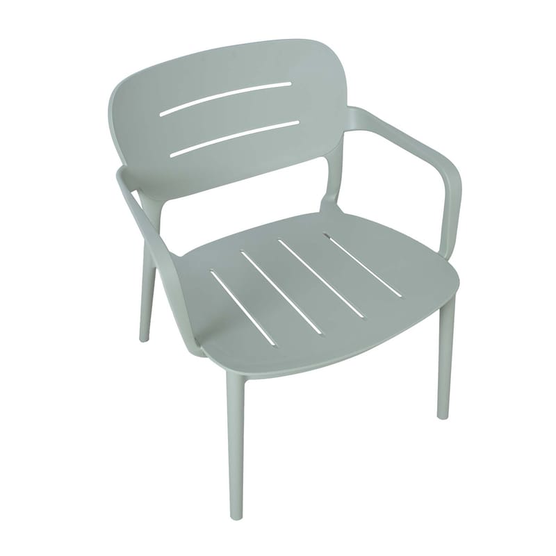 Stol Mango grönaktigt plast 64x66x75,5 cm - Grönaktigt grå - Möbler - Stolar & fåtöljer - Matstol & köksstol