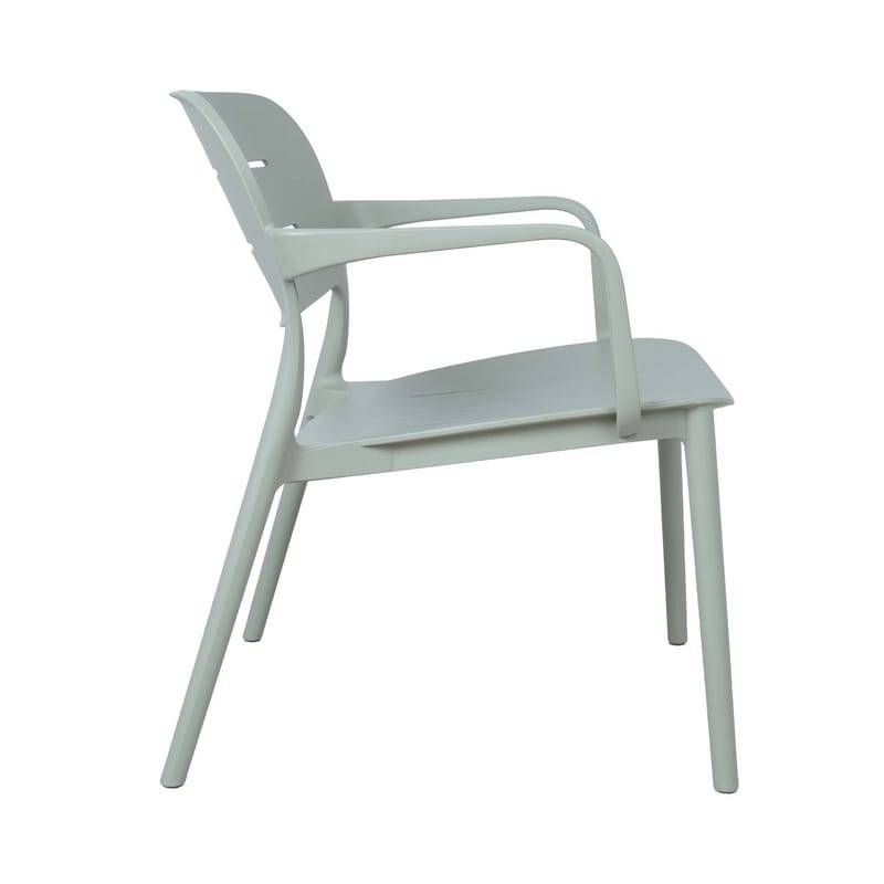 Stol Mango grönaktigt plast 64x66x75,5 cm - Grönaktigt grå - Möbler - Stolar & fåtöljer - Matstol & köksstol