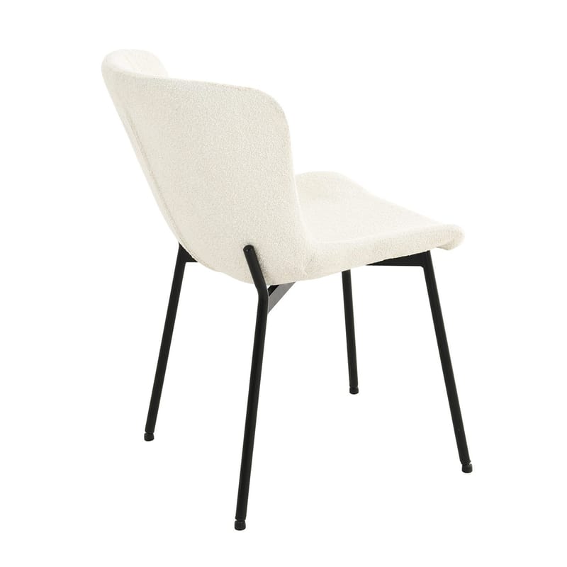 Stol Manolo bouclé - Vit - Möbler - Stolar & fåtöljer - Matstol & köksstol