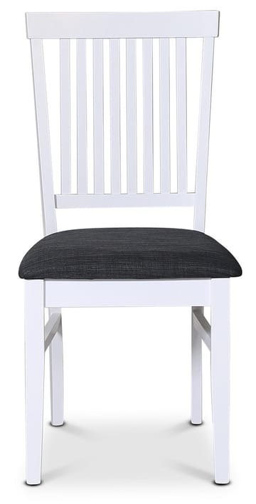 Stol med grå tygsits - Fårö - Vitlack och sits i grått tyg - Möbler - Stolar & fåtöljer - Matstol & köksstol