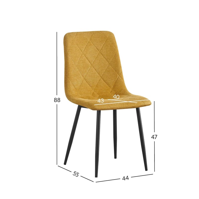 Stol Mels - Gul - Möbler - Stolar & fåtöljer - Matstol & köksstol