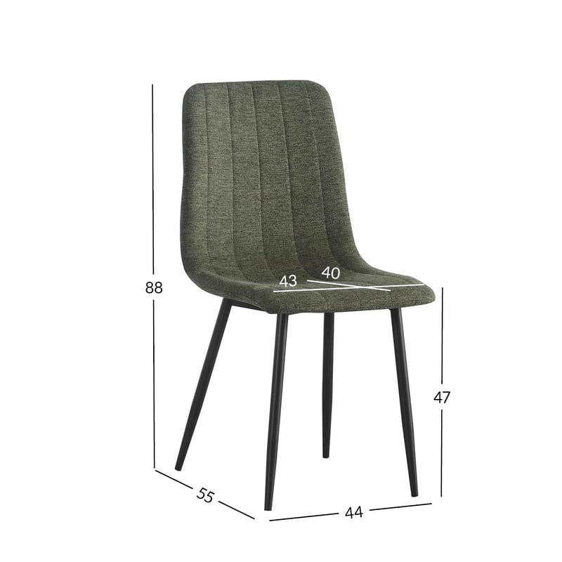 Stol Milke - Grön - Möbler - Stolar & fåtöljer - Matstol & köksstol