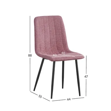 Stol Milke - Rosa - Möbler - Stolar & fåtöljer - Matstol & köksstol