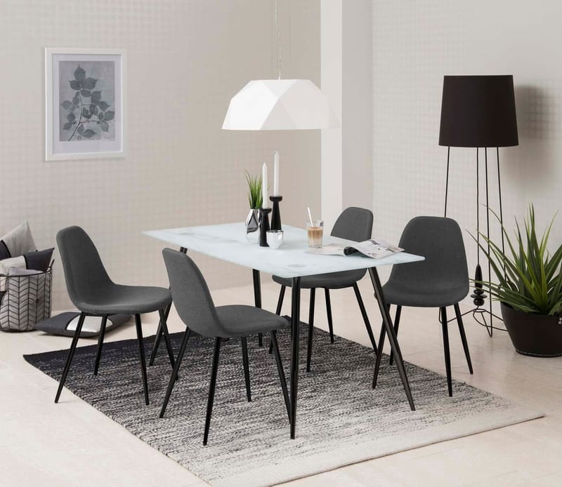 Stol Wilma - Grå/Svart - Möbler - Stolar & fåtöljer - Matstol & köksstol