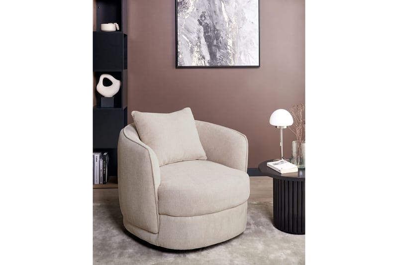 Svängbar fåtölj Andalen - Beige - Möbler - Stolar & fåtöljer - Fåtölj