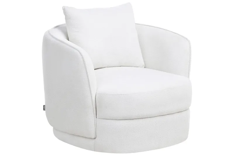 Svängbar fåtölj Andalen - Vit - Möbler - Stolar & fåtöljer - Fåtölj