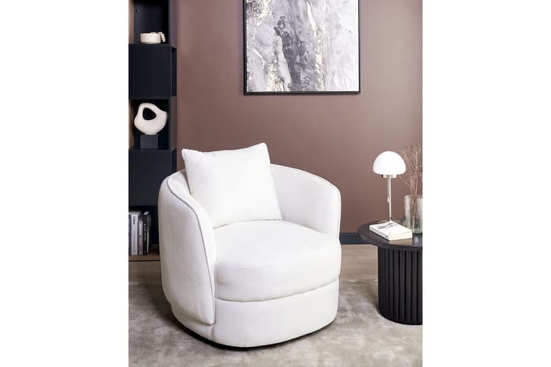 Svängbar fåtölj Andalen - Vit - Möbler - Stolar & fåtöljer - Fåtölj