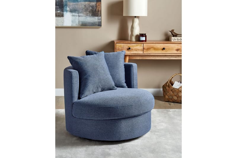 Svängbar fåtölj Dalby - Blå - Möbler - Stolar & fåtöljer - Fåtölj
