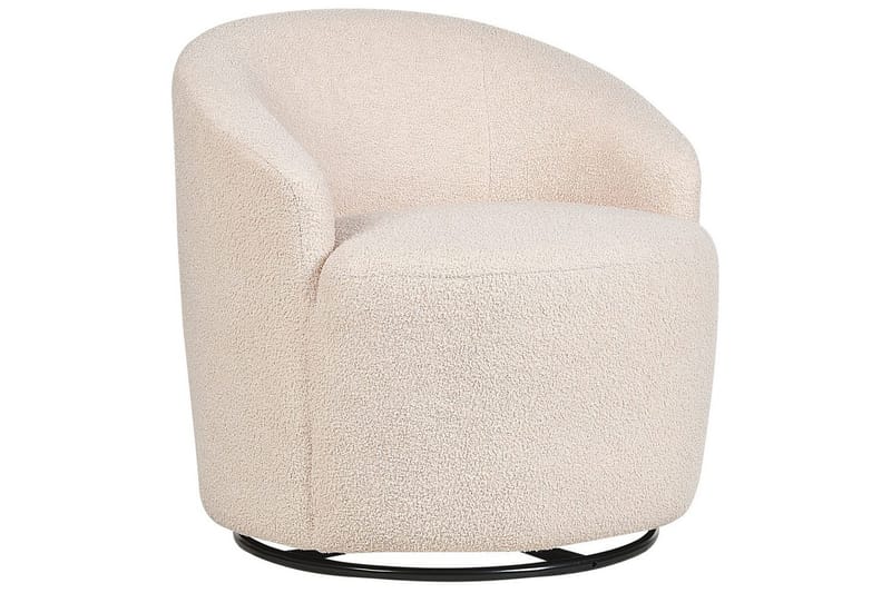 Svängbar fåtölj Davik - Beige, svart - Möbler - Stolar & fåtöljer - Fåtölj