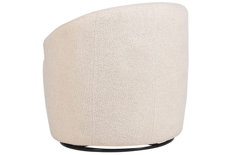 Svängbar fåtölj Davik - Beige, svart - Möbler - Stolar & fåtöljer - Fåtölj