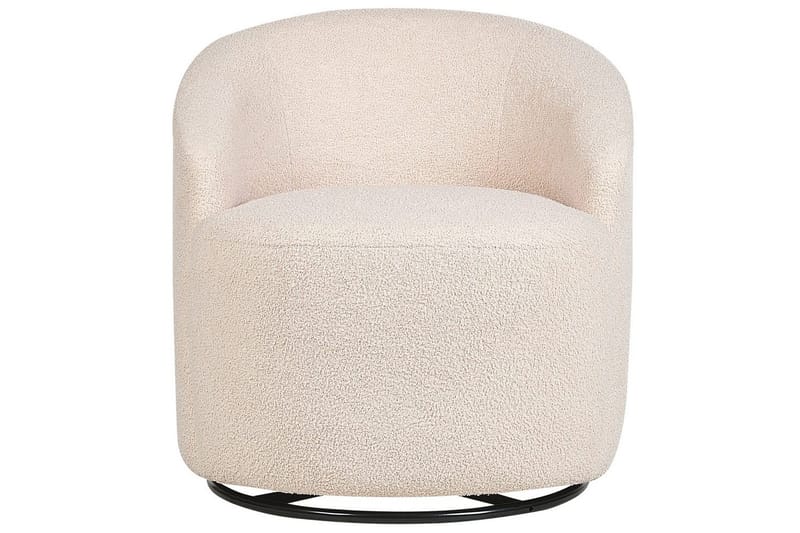 Svängbar fåtölj Davik - Beige, svart - Möbler - Stolar & fåtöljer - Fåtölj