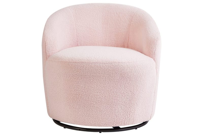 Svängbar fåtölj Davik - Rosa, Svart - Möbler - Stolar & fåtöljer - Fåtölj