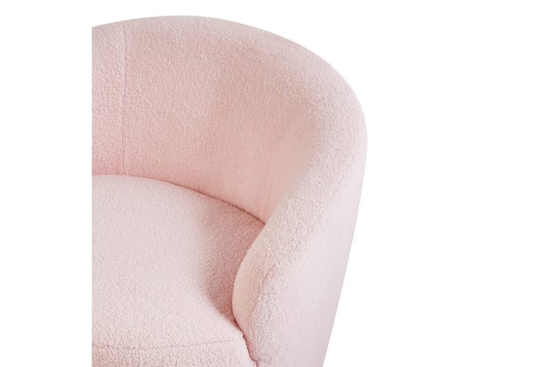 Svängbar fåtölj Davik - Rosa, Svart - Möbler - Stolar & fåtöljer - Fåtölj