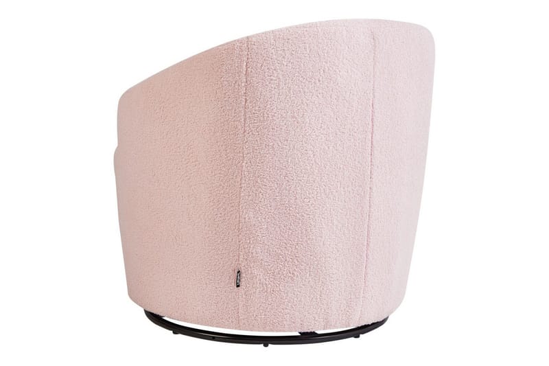 Svängbar fåtölj Davik - Rosa, Svart - Möbler - Stolar & fåtöljer - Fåtölj